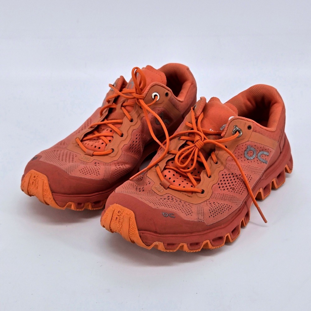 On Cloudventure Terracotta Orange Waterproof Trail Running Shoes Size W7.5 VGUC